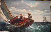 Winslow Homer Breezing Up oil painting on canvas